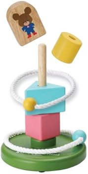 Amazon | くまのがっこう ブロックわなげ | 積み木 | おもちゃ